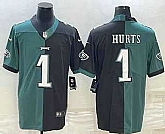 Men's Philadelphia Eagles #1 Jalen Hurts Green Black Two Tone Vapor Untouchable Stitched Limited Jersey,baseball caps,new era cap wholesale,wholesale hats